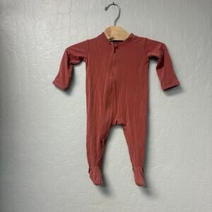 $16 ADD ON wildbird earthy pink footie Little Sleepies Caden Lane